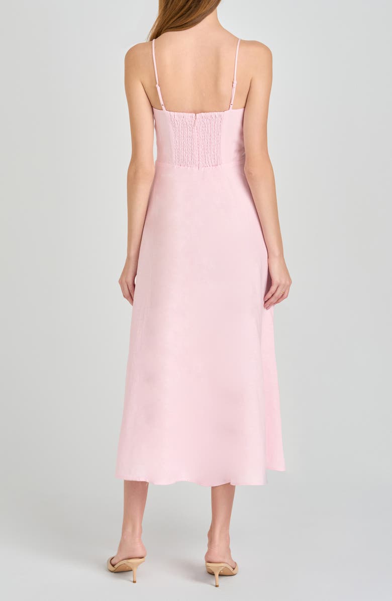 WAYF x Styled by COCO! Josefina Linen Blend Dress, Alternate, color, Light Pink