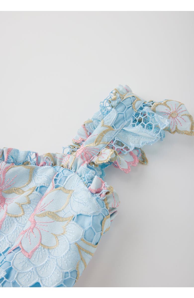 Marlo Kids Lilia Embroidered Mini Dress, Alternate, color, Floral