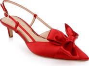 Jewel Badgley Mischka Shoshana Pointed Toe Slingback Pump