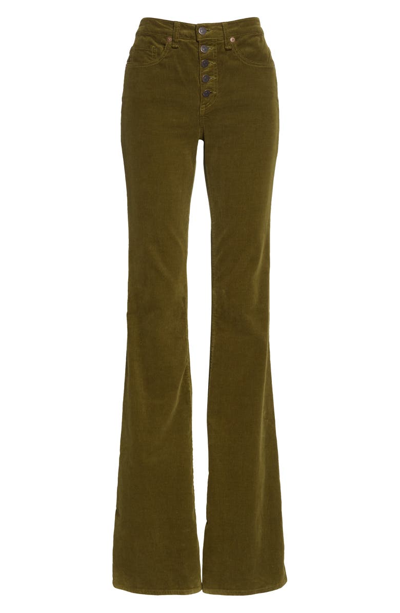 Veronica Beard Beverly High Waist Corduroy Flare Pants, Alternate, color, 