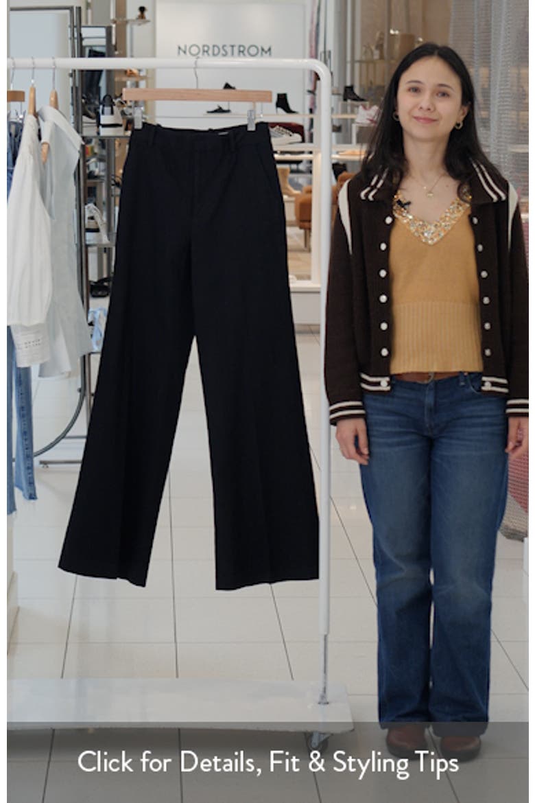 Beaton Stretch Cotton Wide Leg Pants video