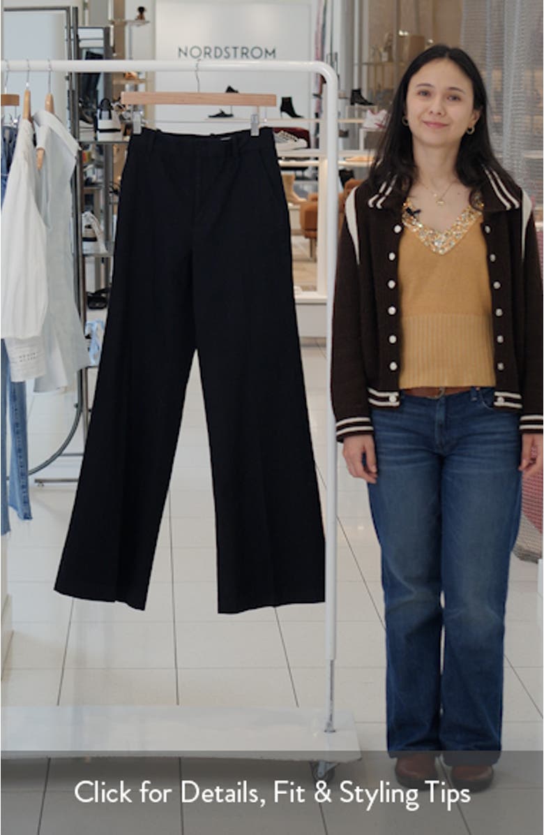 Beaton Stretch Cotton Wide Leg Pants, sales video thumbnail