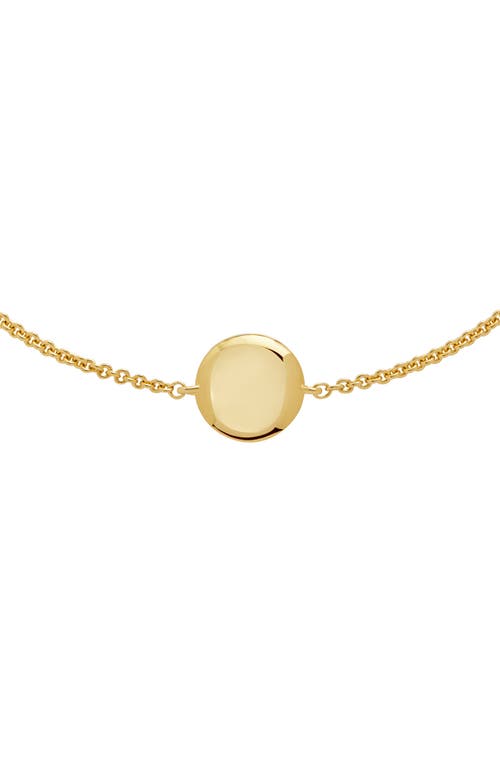 Monica Vinader Bezel Birthstone Station Bracelet In Gold