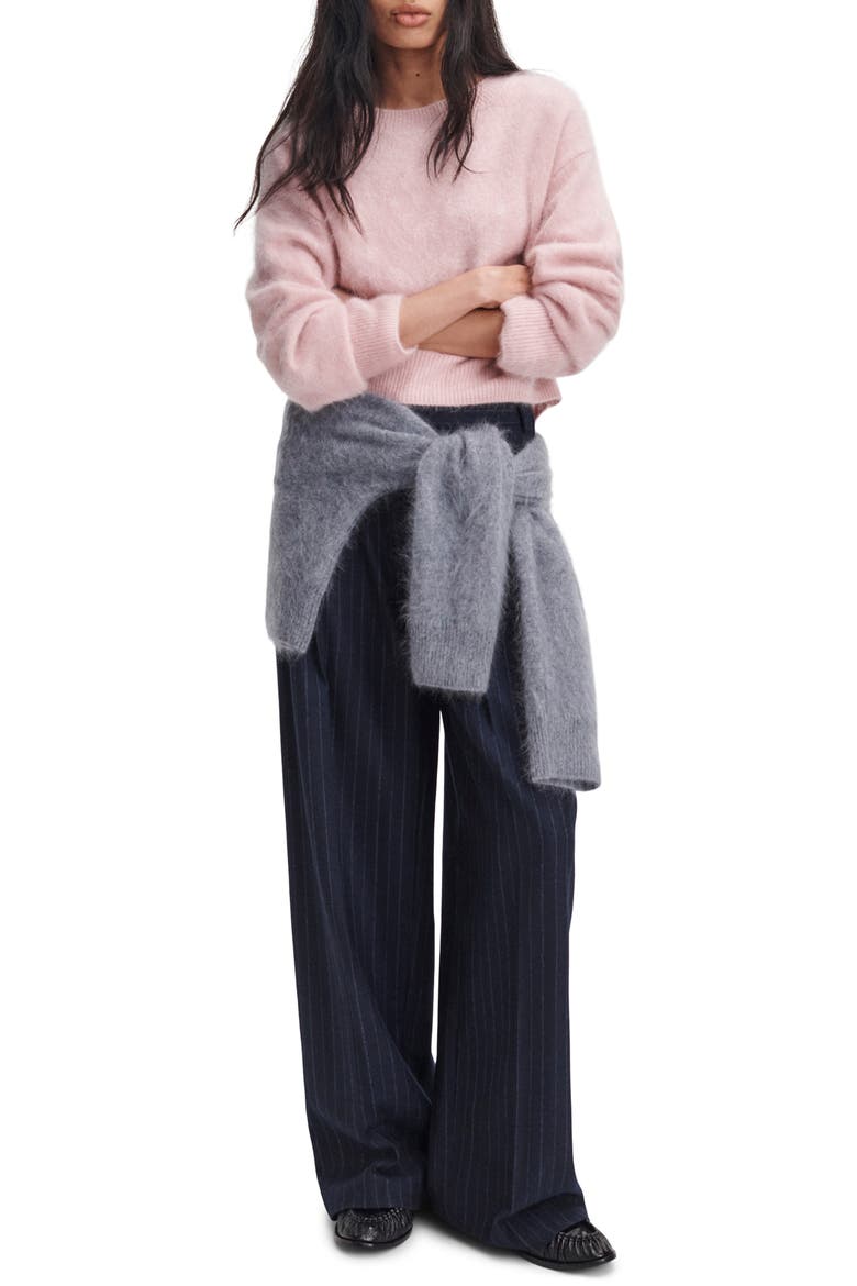 Jada Brushed Cashmere Crewneck Sweater, Alternate, color, PINK