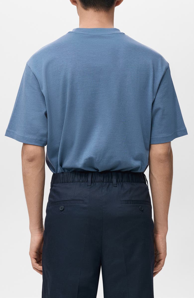 MANGO Wilderness Graphic T-Shirt, Alternate, color, Sky Blue