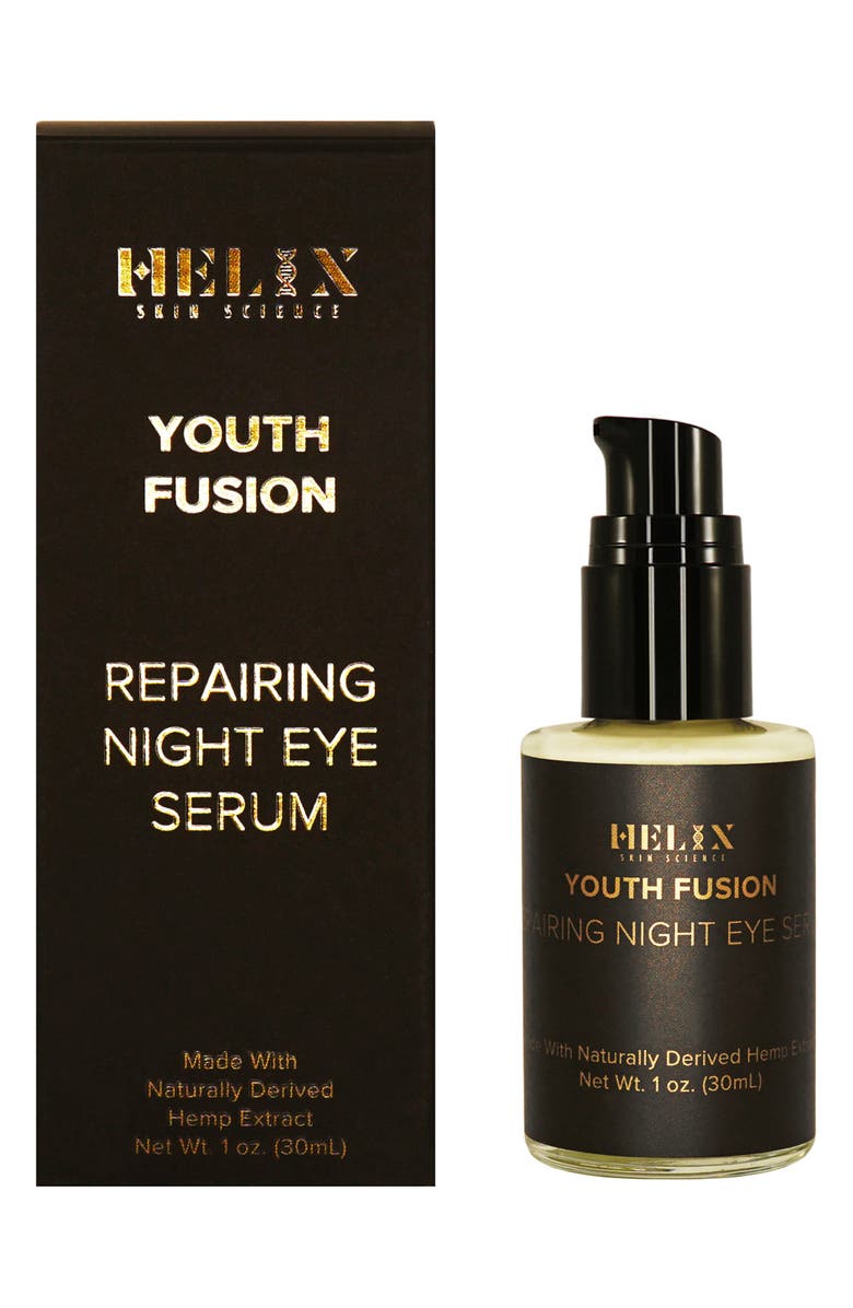 HELIX SKIN SCIENCE Youth Fusion Repairing Night Eye Serum with CBD, Alternate, color, 
