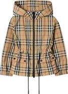 Burberry Check Nylon Hooded Jacket