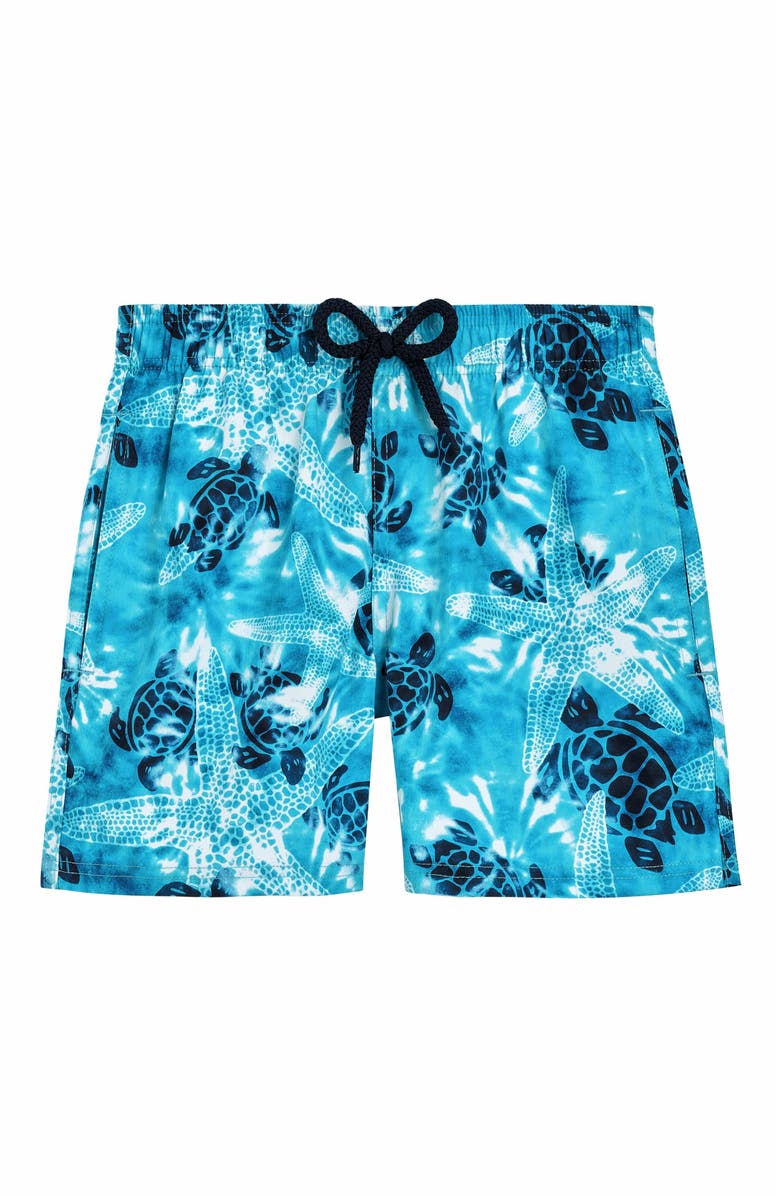 Vilebrequin Kids' Swim Starlettes & Turtles Tie & Dye Stretch, Main, color, 