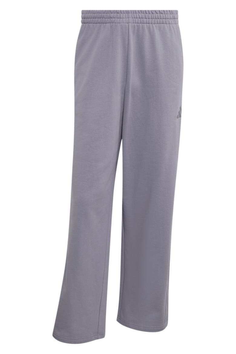 Pleated Wide Leg Jersey Pants, Alternate, color, SLATE