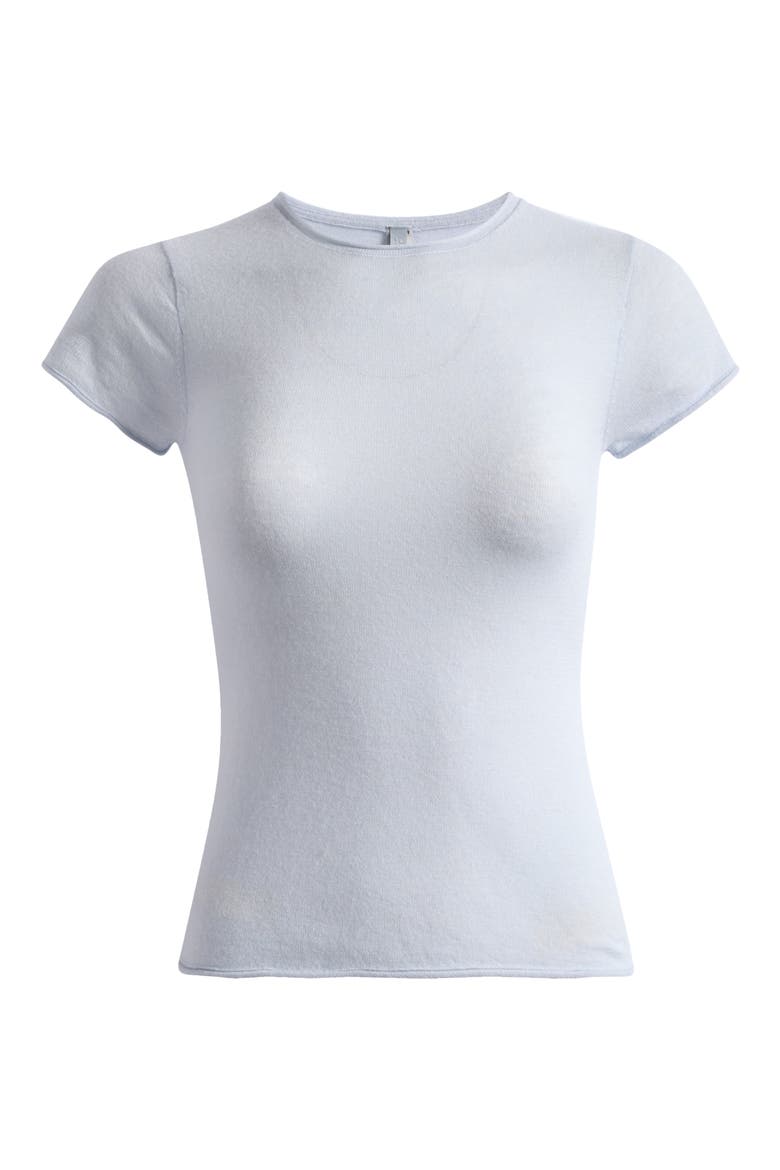 Cashmere T-Shirt, Main, color, PEARL