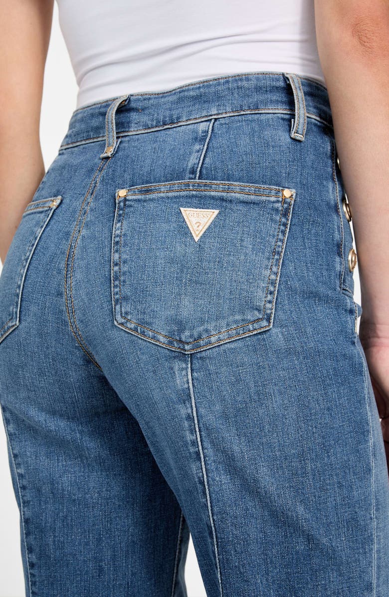 GUESS New Faye High Waist Flare Leg Jeans, Alternate, color, Simplicity