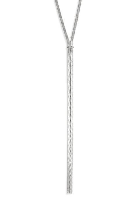 Flat Chain Y Necklace