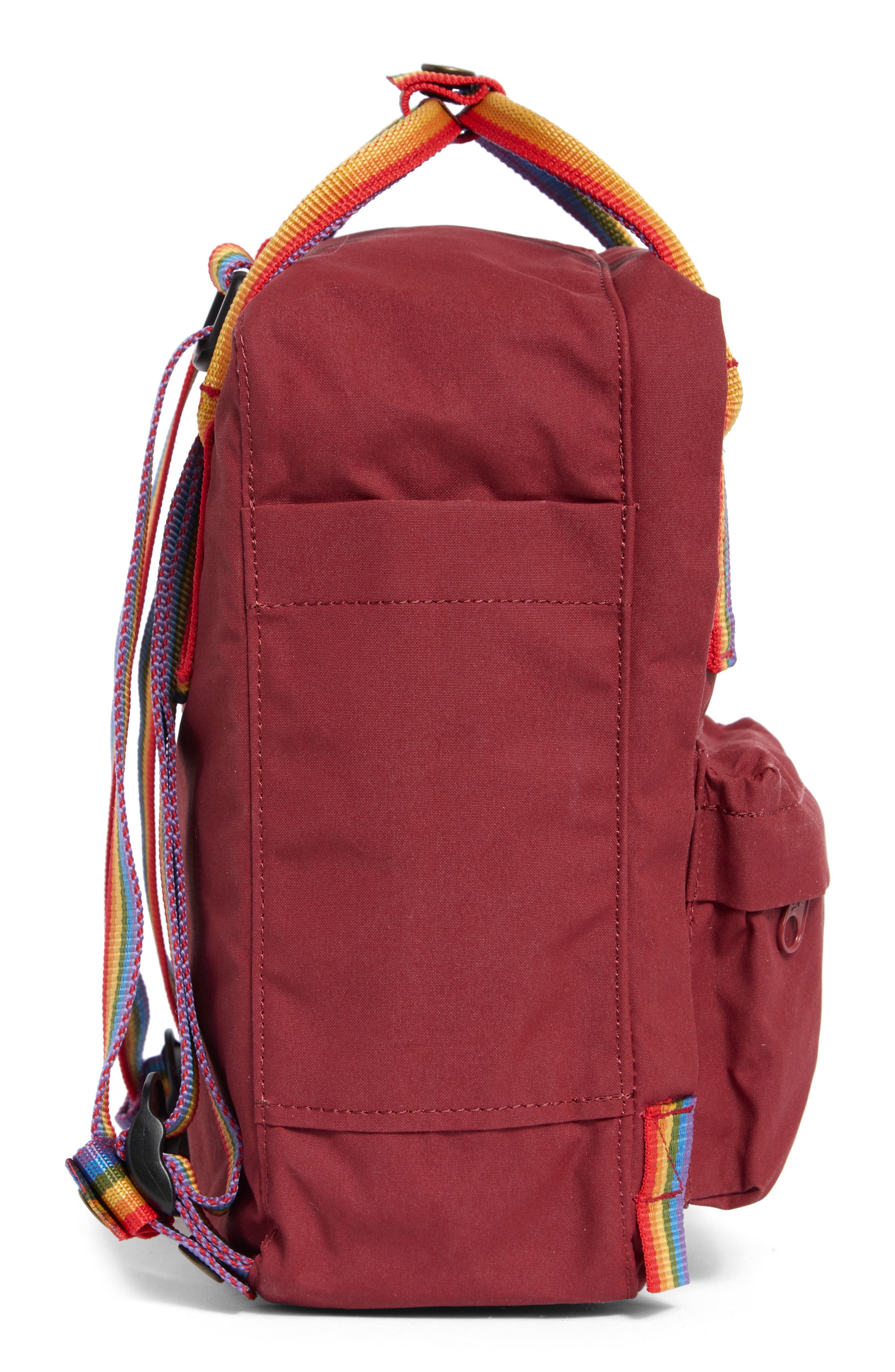 Mini Kånken Rainbow Water Resistant 13-Inch Laptop Backpack, Alternate, color, OX RED-RAINBOW PATTERN