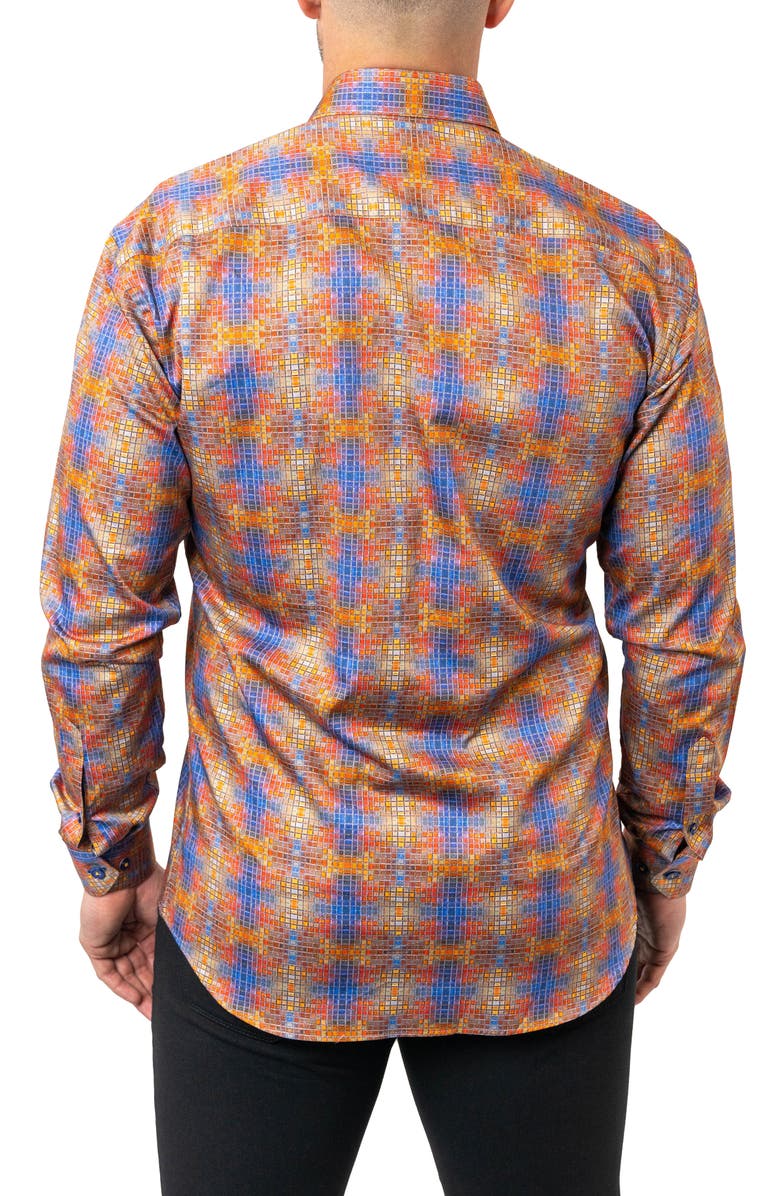 Maceoo Fibonacci Stretchcrosstile Performance Button-Up Shirt, Alternate, color, 