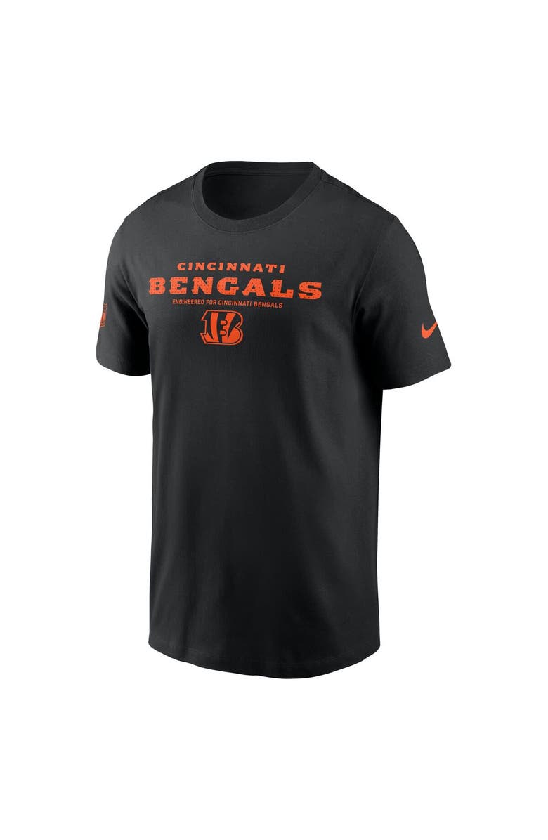 Nike Men's Nike Black Cincinnati Bengals Sideline Performance T-Shirt, Alternate, color, Black