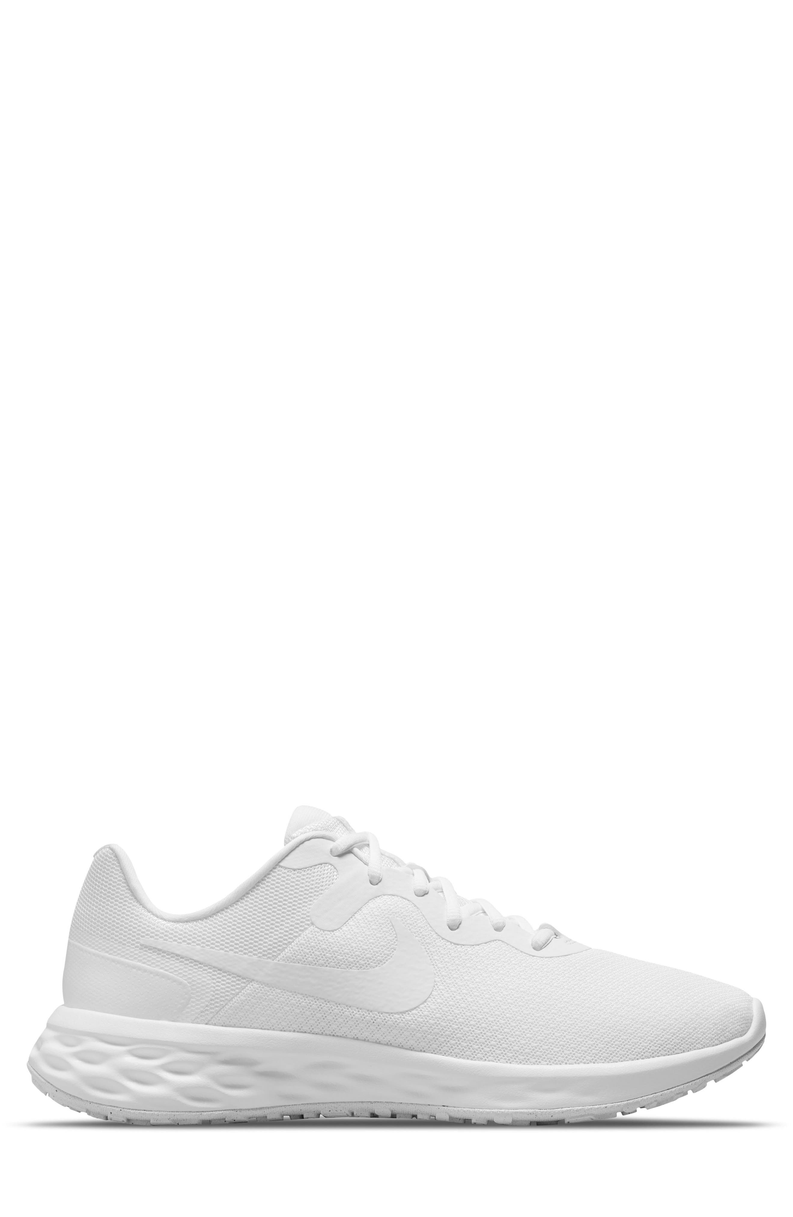 Revolution 6 Next Nature Road Running Shoe, Alternate, color, WHITE/ WHITE/ WHITE