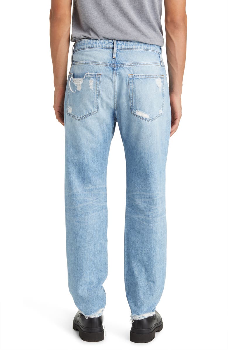 FRAME Relaxed Straight Leg Jeans, Alternate, color, Gate Destruct