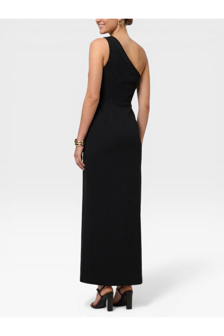 Lara One-Shoulder Cutout Maxi Dress, Alternate, color, Black