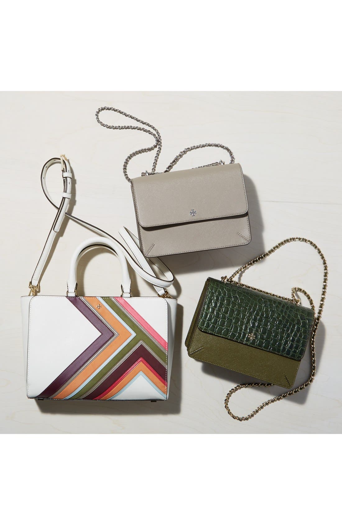 Tory Burch 'Robinson' Convertible Leather Shoulder Bag, Alternate, color, 