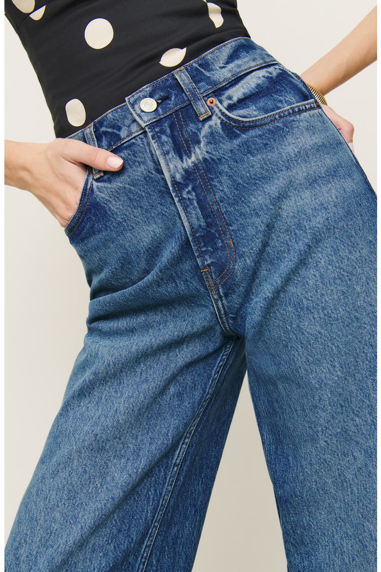 Wes High Waist Wide Leg Jeans, Alternate, color, PELICAN