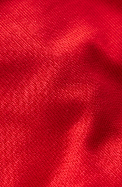 Mini Boden Kids' Rib Turtleneck Shirt In Red