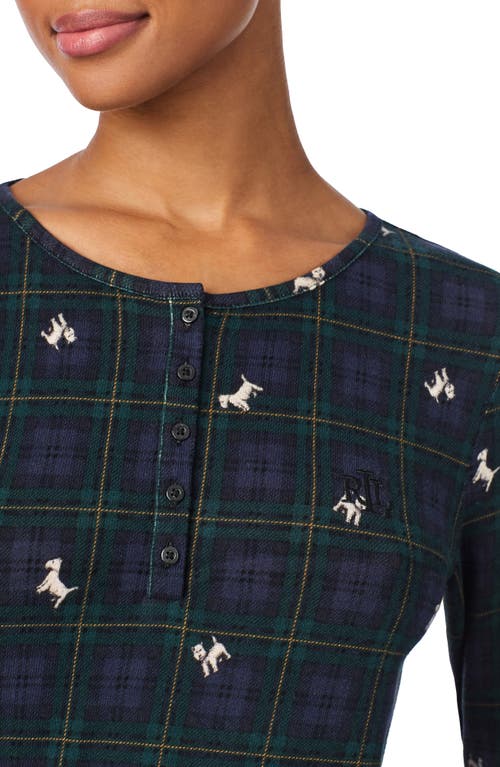 Ralph Lauren Lauren  Print Henley Pajamas In Multi
