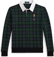 Polo Ralph Lauren Kids' Polo Bear Plaid Rugby Sweatshirt