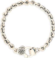 Good Art Hlywd Fin Link Sterling Silver Bracelet
