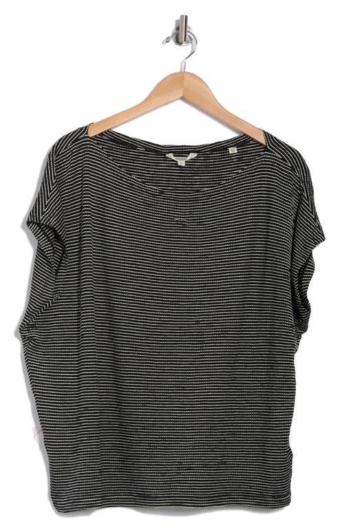 Max Studio Boat Neck Cap Sleeve T-shirt
