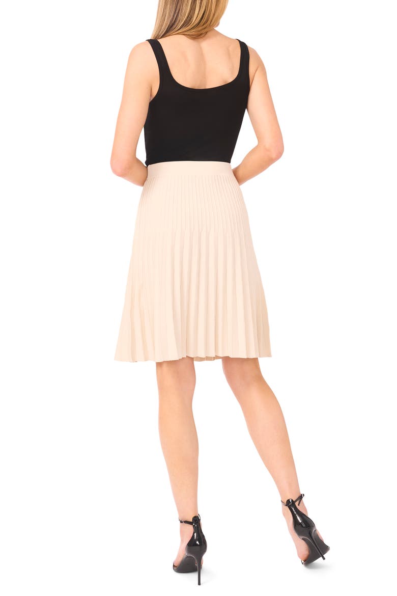 Pleated Knit Skirt, Alternate, color, BIRCH