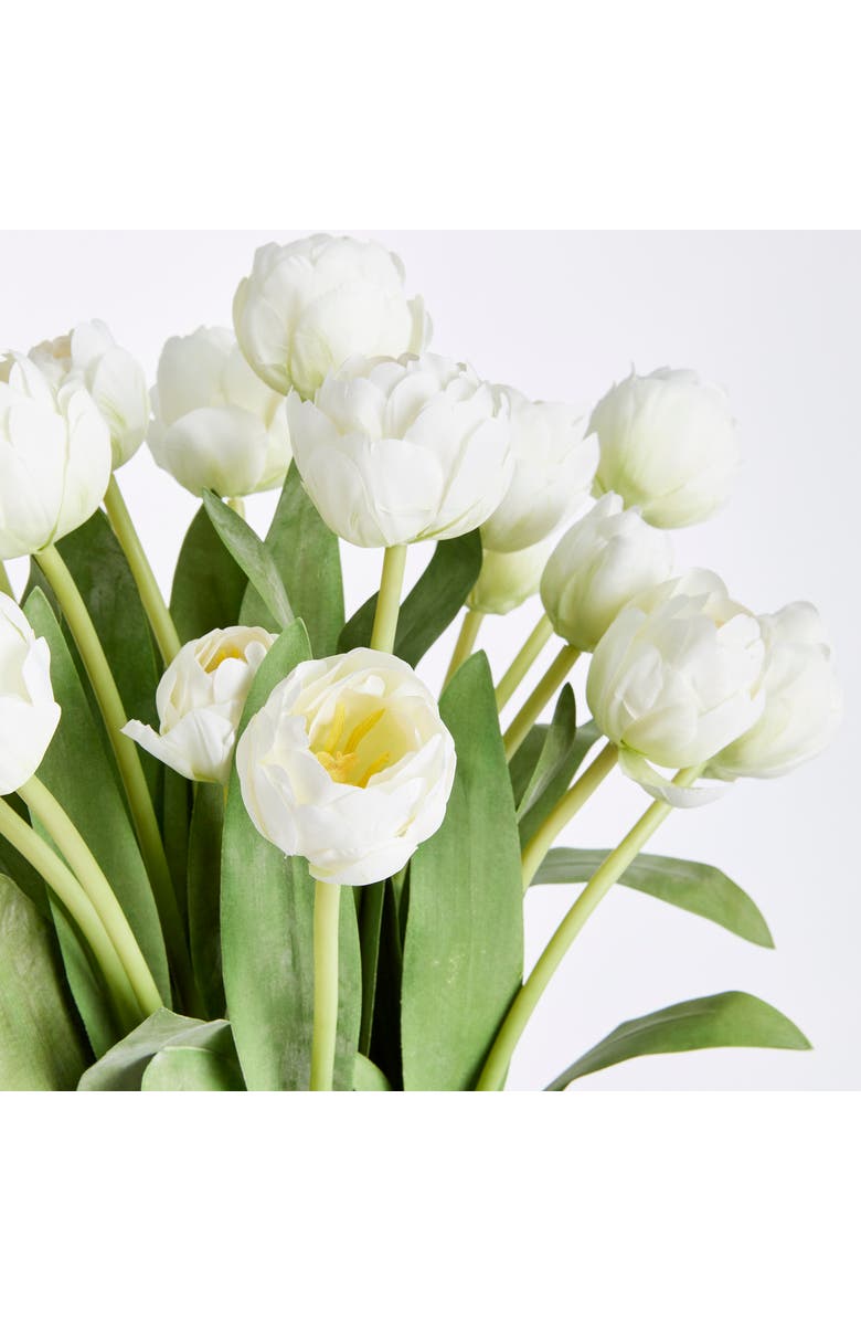 Napa Home & Garden Peony Tulip Bundle Drop-In 23.5", Alternate, color, White