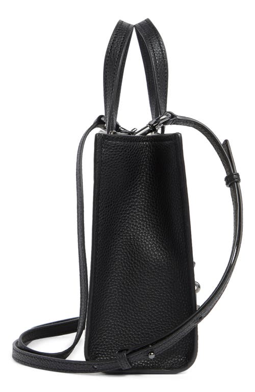 Shop Marc Jacobs Bold Grind Mini Top Handle Satchel In Black/white