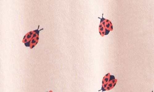 Tucker + Tate Kids' Relaxed Fit Crewneck Sweatshirt & Leggings Set In Pink Ladybug Love- Coral