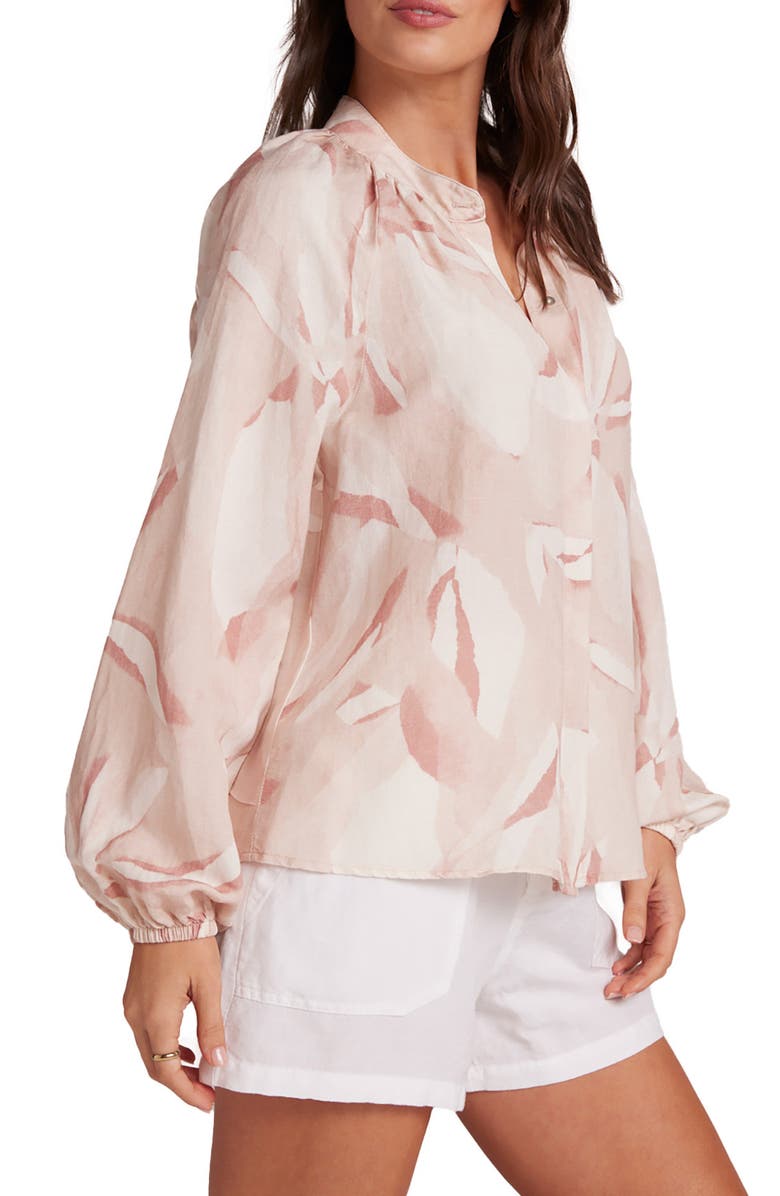 Bella Dahl Fresco Floral Print Linen Blend Shirt, Alternate, color,
