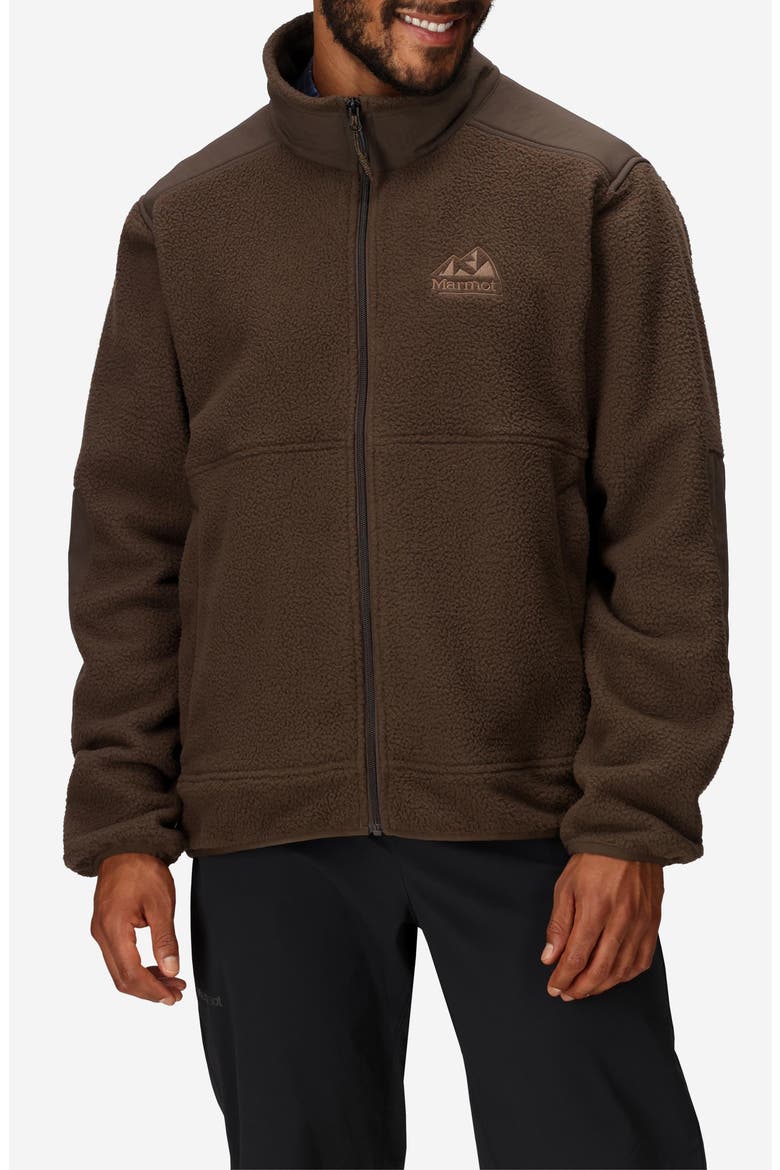 Wanderer High Pile Fleece Jacket, Main, color, HICKORY NUT
