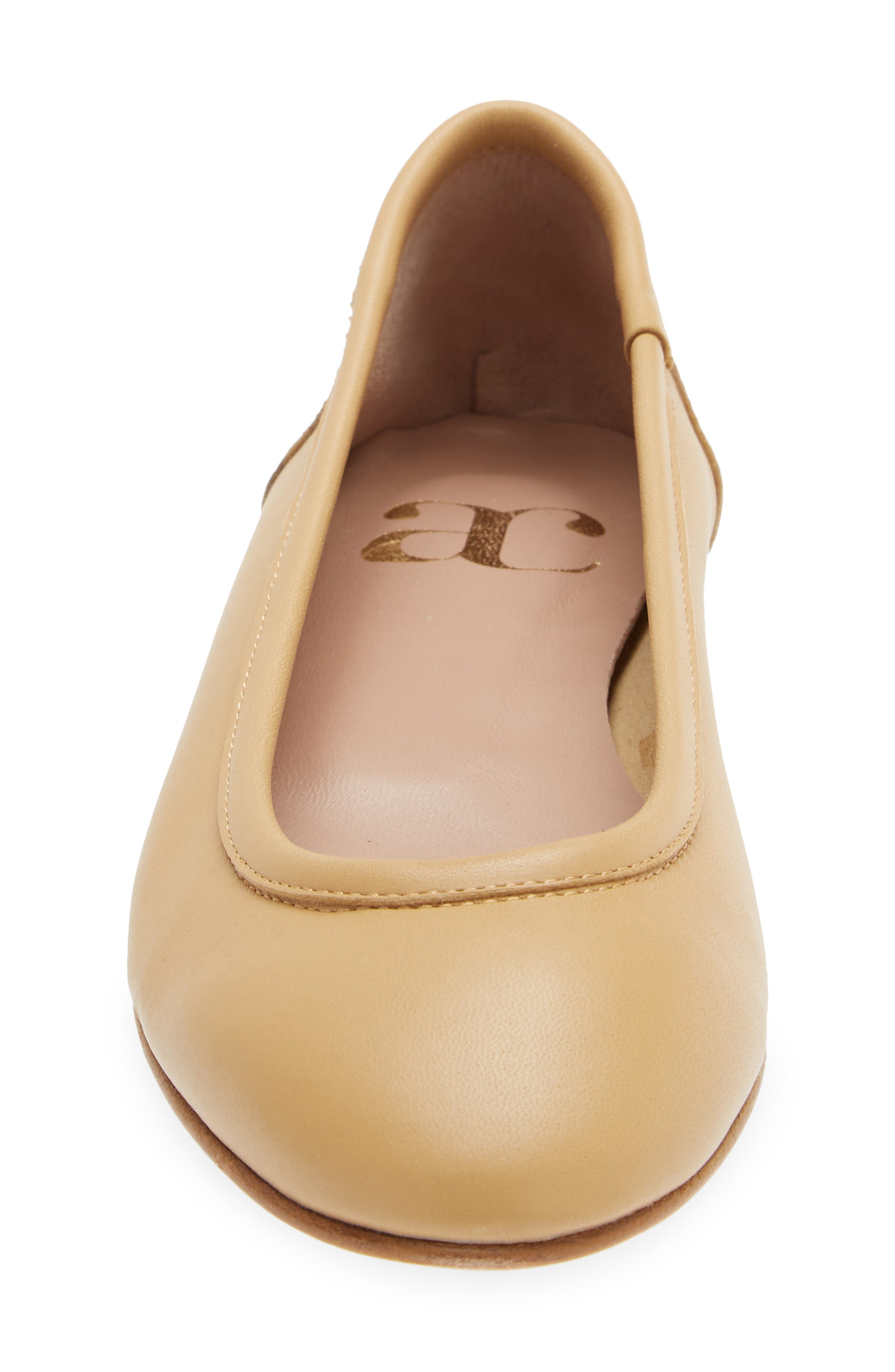 Bambolina Ballet Flat, Alternate, color, CAMEL LEATHER