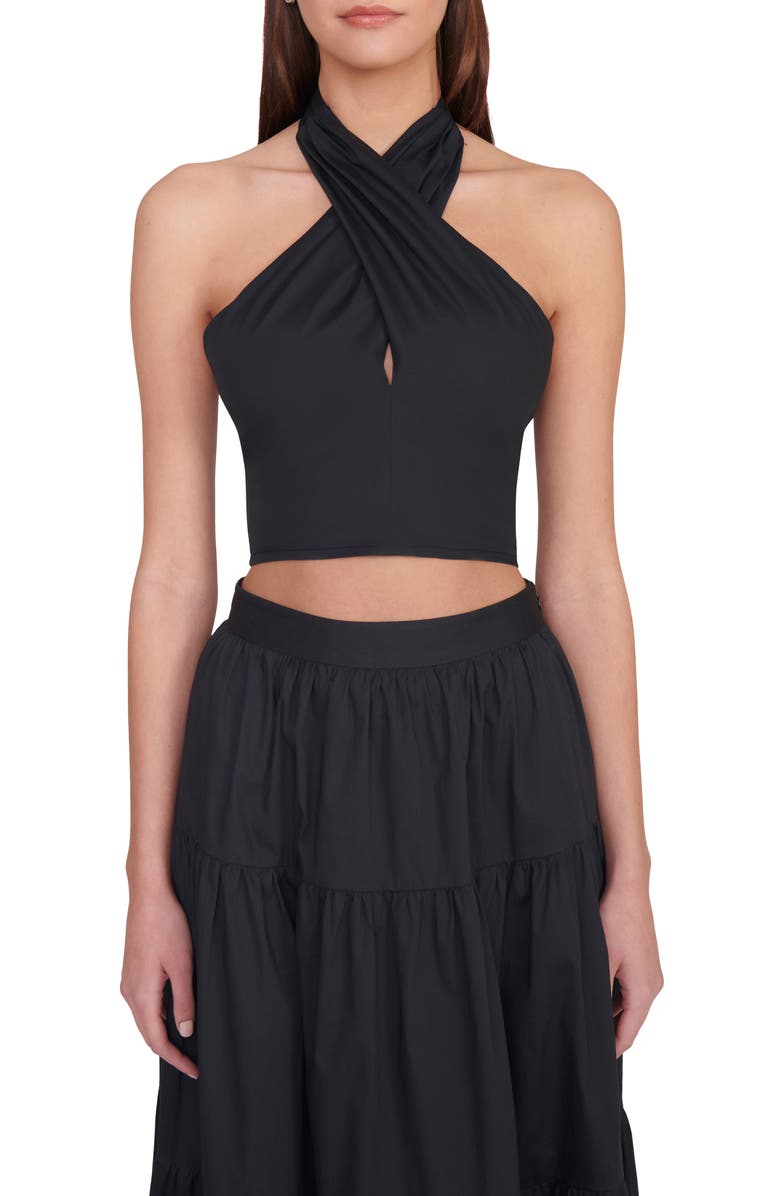 STAUD Kai Crop Halter Top, Main, color, 