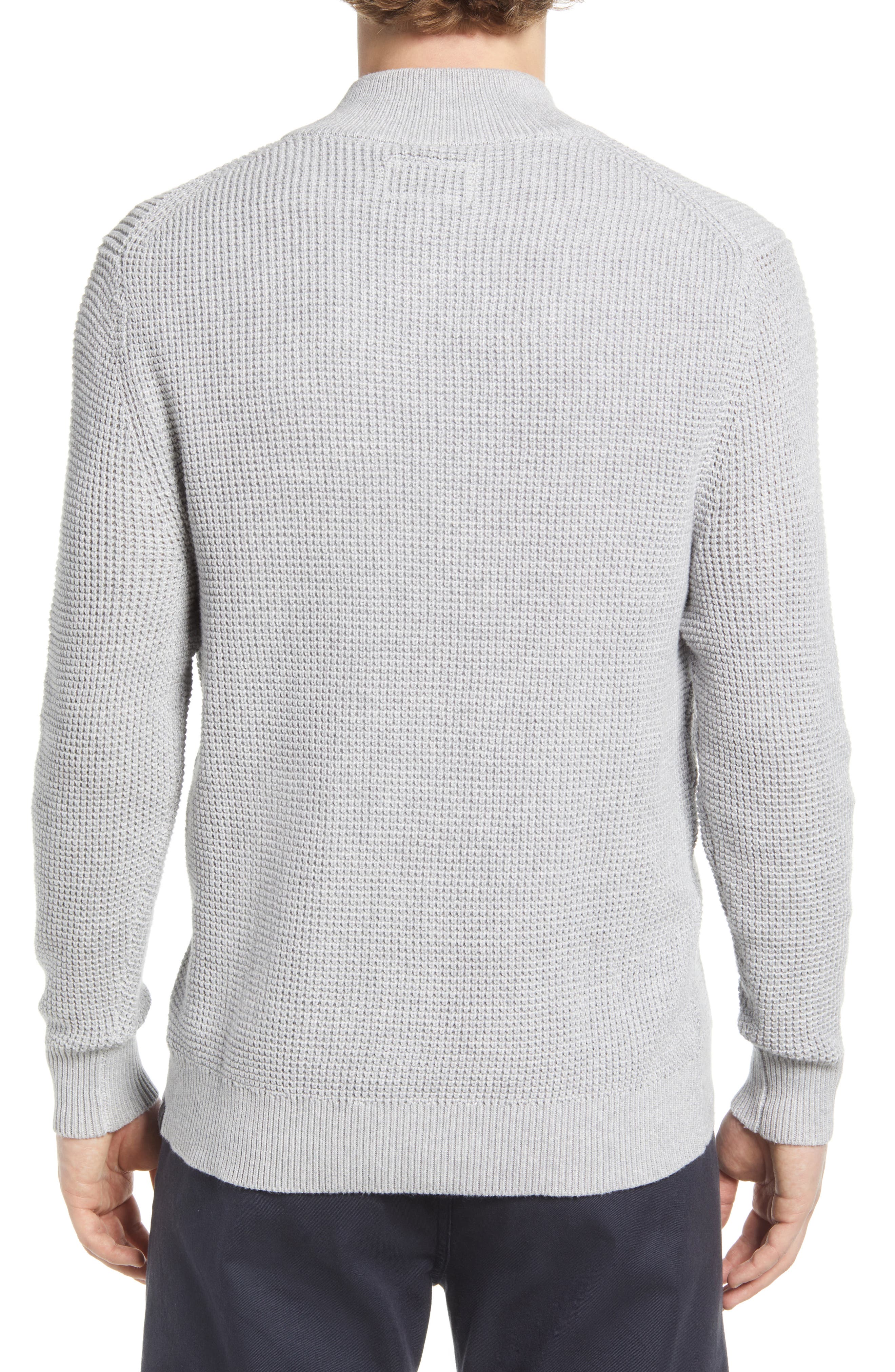 Waffle Knit Quarter Zip Pullover - image 2