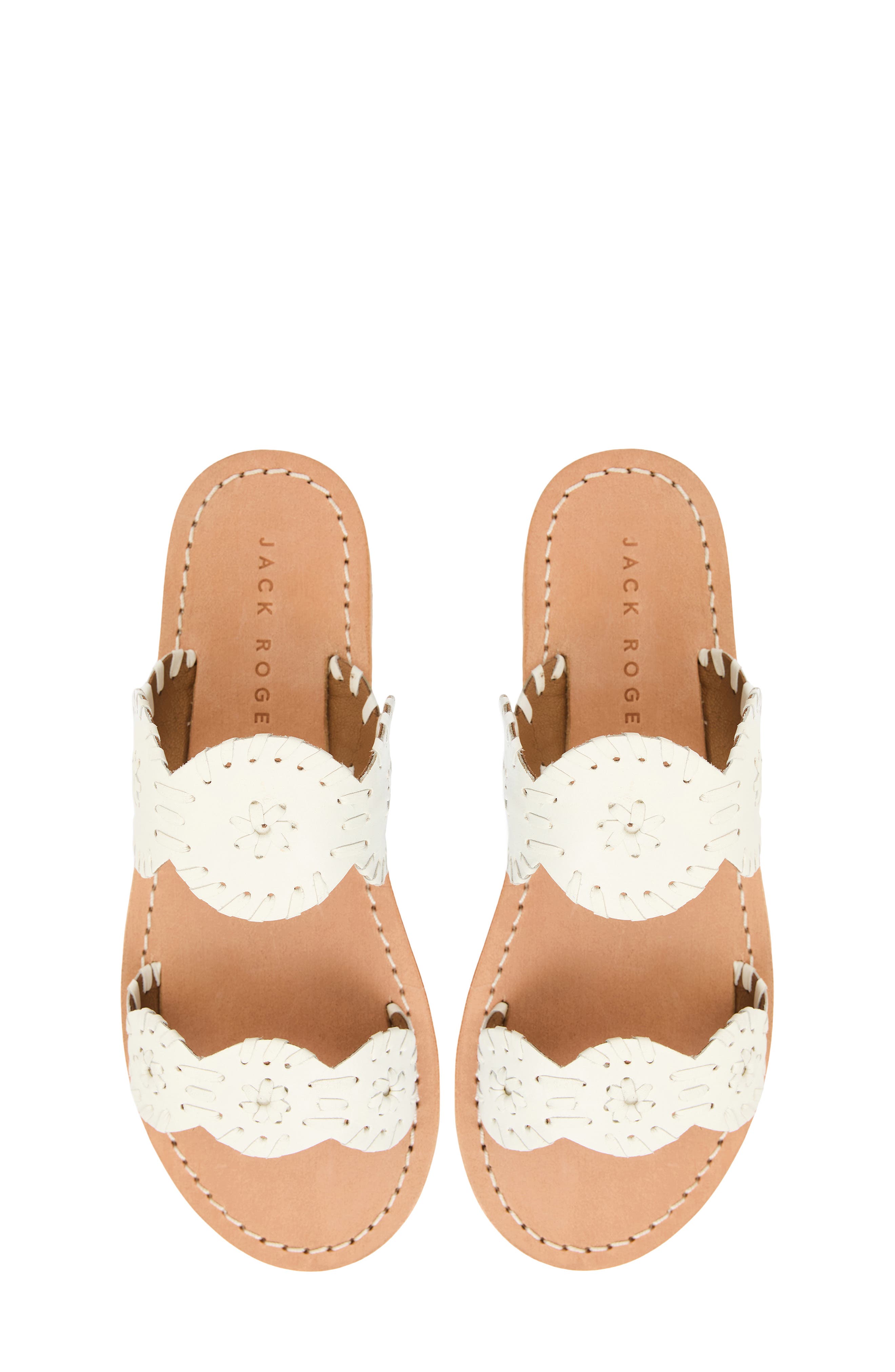 Jack Rogers Kids' Lauren Sandal, Alternate, color, White