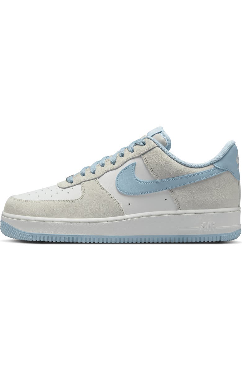 Nike Air Force 1 '07 Sneaker, Alternate, color, Light Bone/ Light Armory Blue