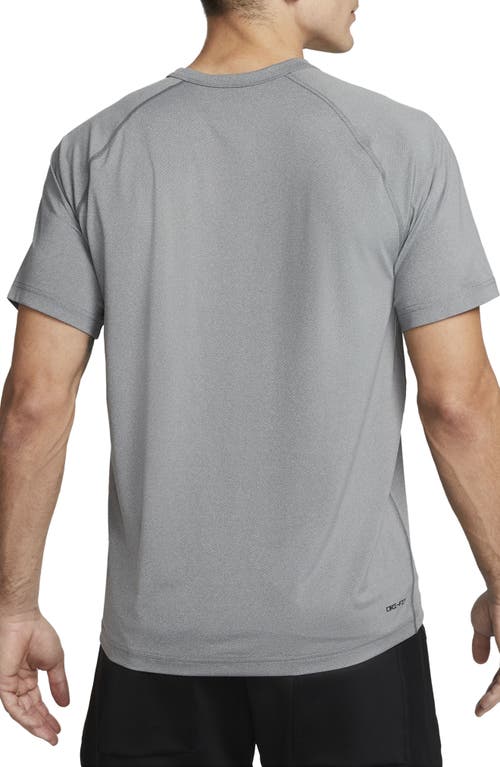 Nike Dri-fit Ready Training T-shirt In Smoke Grey/heather/black