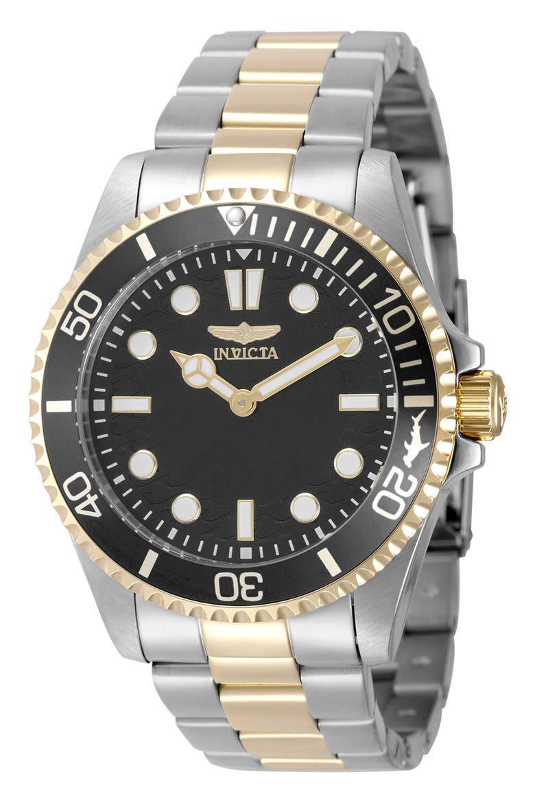 Pro Diver Bracelet Watch, 43mm, Main, color, BLACK