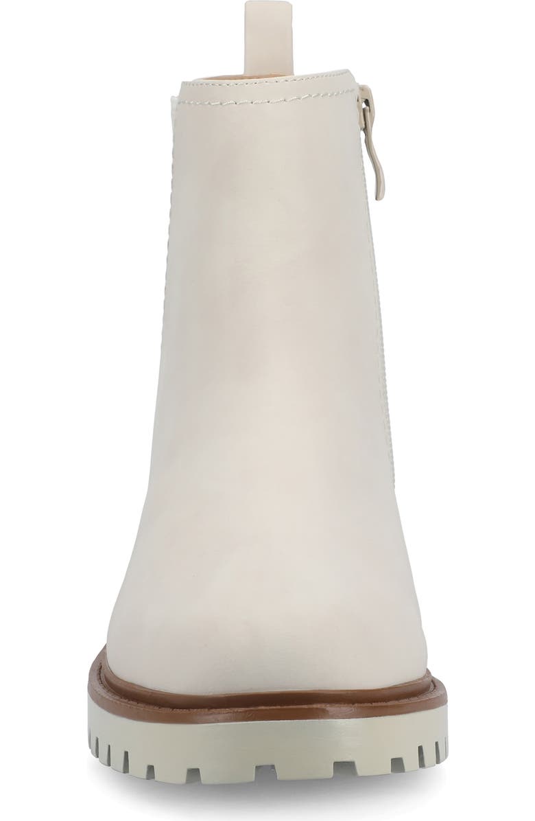 Journee Collection Junnah Chelsea Boot - Wide Width Available, Alternate, color, Bone
