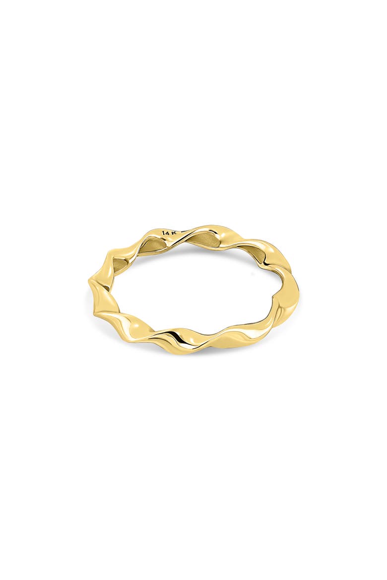 14K Gold Twisted Stackable Ring (Online Trunk Show), Alternate, color, 14K YELLOW GOLD