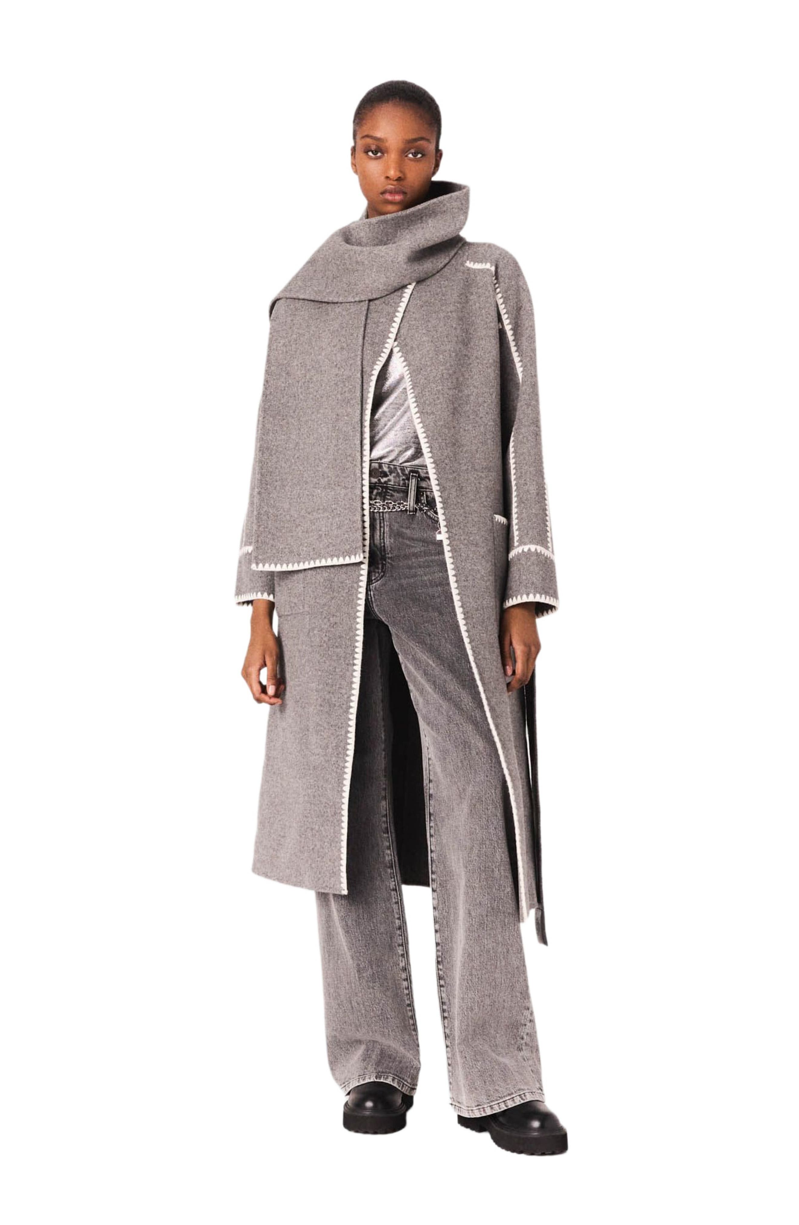 Long double-faced coat