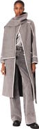 maje Long double-faced coat