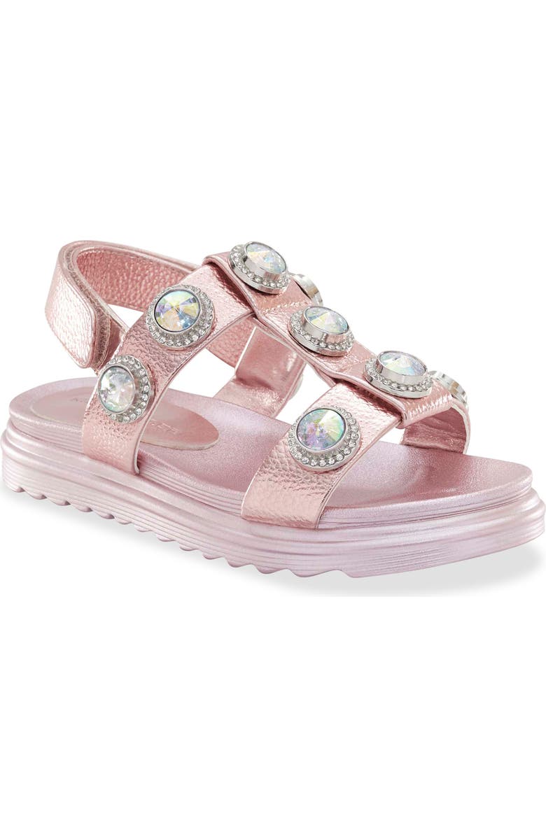 Kurt Geiger London Kids' Mini Orson Crystal Sandal, Main, color,