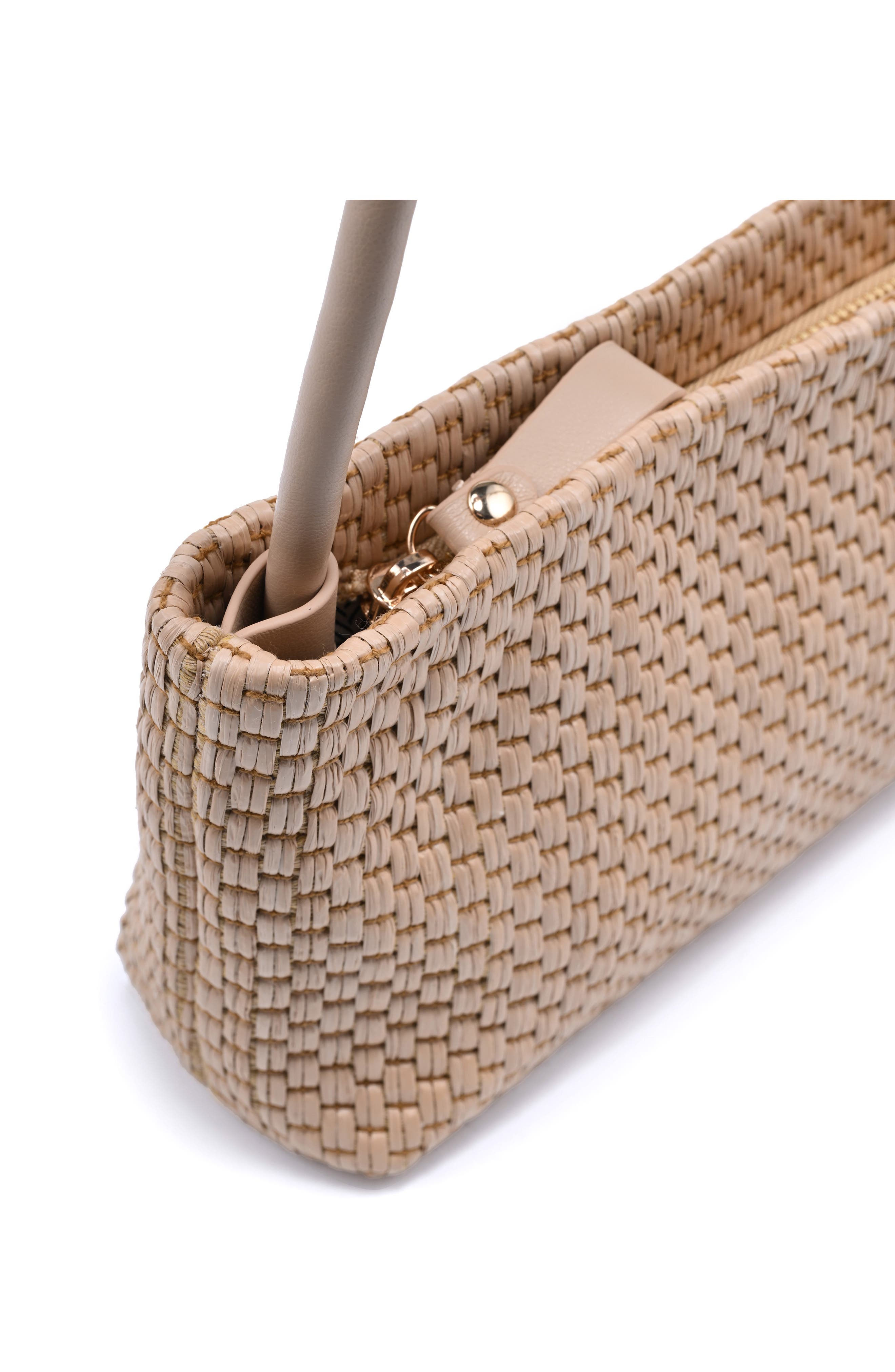 MODA LUXE Straw Shoulder Bag, Alternate, color, Natural