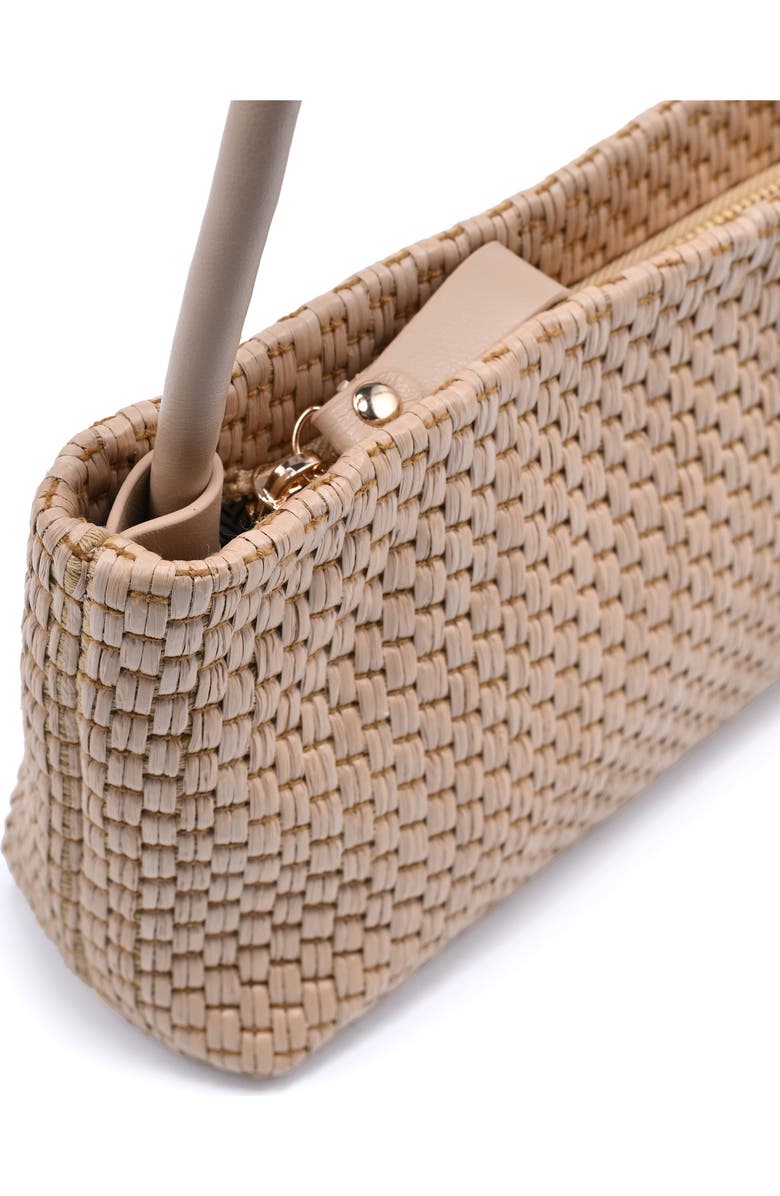 MODA LUXE Straw Shoulder Bag, Alternate, color, Natural
