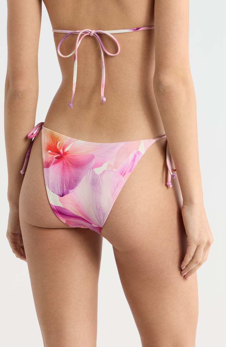 PacSun High Cut Side Tie Bikini Bottoms, Alternate, color, Purple Floral